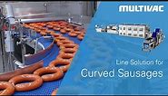Line solution for curved & ring sausages