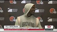 P.J. Walker on His Comfort Level in the Browns Offense - Sports4CLE, 10/13/23