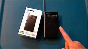Sony ICF P26 FM AM Pocket portable transistor radio product review