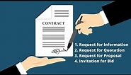 Procurement Management I Bid documents I Quotation Bid Information & Request for Proposal