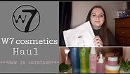 W7 Cosmetics Haul | NEW SKINCARE PRODUCTS | Stay at home skin care set
