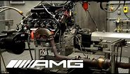 AMG 5.5-Liter V8 Biturbo on Test Bench