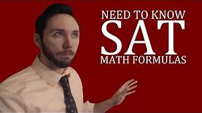 Need To Know SAT Math Formulas