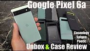 Google Pixel 6a : Unbox and Case Review Spigen, Caseology, Poetic