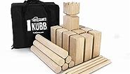 Yard Games Kubb Premium Size Outdoor Tossing Game with Carrying Case, Instructions, and Boundary Markers