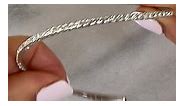 Flexible Diamond Bangle Bracelet
