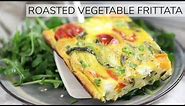 ROASTED VEGETABLE FRITTATA | easy healthy frittata recipe