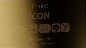 18k Solid Gold ICON iPhone 14 Pro & Pro Max | Luxury gold iPhone 14 | Hallmarked | Goldgenie | Video