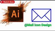 how to create a mail icon |logo design |adobe illustrator |@ideatodesignbyjahid