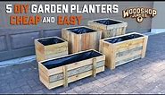 5 DIY Garden Planters - Cheap, Easy, Fast