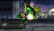 Teenage Mutant Ninja Turtles: Tournament Fighters - Battletoads Rash combo training!