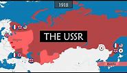 The USSR - Summary on a map
