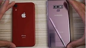 iPhone XR vs Samsung Note 9 - Speed Test!