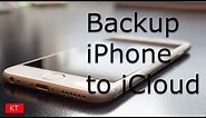 How to backup iPhone to iCloud (from iPhone 6/6s/7/7s)