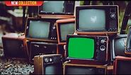 Old TV Pile Green Screen | 4K | Global Kreators