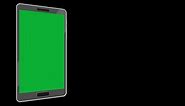 Download Animated mobile frame with blank green screen free video for free