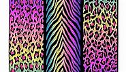 Colorful Leopard Print Shower Curtain Modern Safari Wild Animal Panthera Cheetah Zebra Stripes Skin Pattern Geometric Splicing Fashion Creative Unique Chic Decor Fabric Bathroom Curtain with Hooks