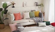 MIULEE Pack of 4 Neutral Corduroy Decorative Throw Pillow Covers 18x18 Inch Soft Boho Striped Pillow Covers Modern Farmhouse Home Decor for Sofa Living Room Couch Bed