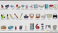 List of Office Supplies in English | Stationery Items Vocabulary Words