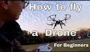 How to Fly a Quadcopter Drone (Lesson 1 (For Beginners)