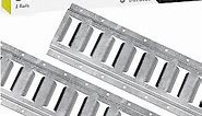 DC Cargo - E Track Tie Down Rail Kit 8' (2 Pack) for Garages, Vans, Trailers, Motorcycle Tie Downs, ATV Mountings - ETrack Bar Rails – Galvanized Steel - Secure Cargo & Heavy Loads Up to 2,000 lbs