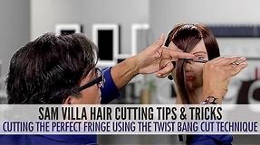 Cutting The Perfect Fringe Using The Twist Bang Cut Technique