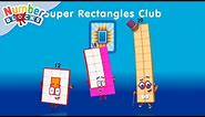 Super Rectangles Club 🟥 | Learn to count - Numberblocks Full Episodes | Maths for Kids