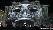 Amazing 3D projection mapped on building