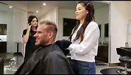 Jay Cutler gets a hair cut at Atelié by Square Salon before heading to Dubai Muscle Show
