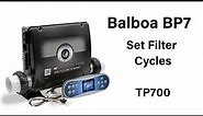 Balboa BP7 How To Set Filter Cycles