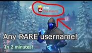 How to get ANY username in fortnite!