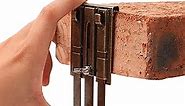 Fits Brick Thickness (2-1/4 to 3-3/4 inch), Brick Wall Clips for Hanging Items, No Drill, 50Ib(Max) Adjustable Heavy Duty Brick Hooks Hanger, No Hole No Damage No Adhesive, Easy to Use (12 Pack)
