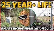Solar Fencing installation | ACSR HT Wire Agricultural Electric Fence Installation Method