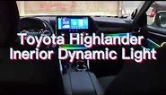 Toyota Highlander with Dynamic Ambient Lighting