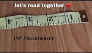 How to read a tape measure/Easy method