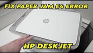 How to Fix Paper Jam E4 Error on any HP Deskjet Printer 2632 2700e 2755 2722 2600