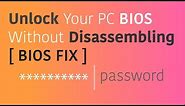 How To Crack BIOS Password Without Disassembling PC - YouTube