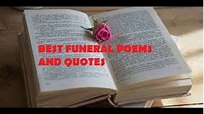 Best Funeral Poems and Quotes