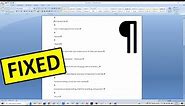 Microsoft Word How to get rid of the Weird symbols in Word Documents