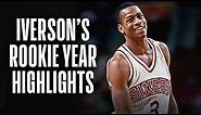 Allen Iverson Rookie Year Highlights | NBA Vault