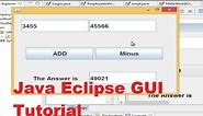 Java Eclipse GUI Tutorial 1 # Creating First GUI Project in Eclipse