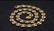 10mm 14K Gold G-Link Curb Chain