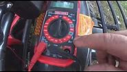 How To measure 12 volt Amps with a Multimeter