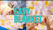 Easy DIY Fleece Monogrammed Blanket 🎁 Quick Handmade Gift | SEWING REPORT