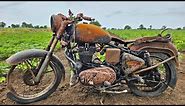 Old Bullet Full Restoration | Royal Enfield Old Bullet Restored And Modified🔴