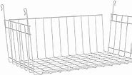 ClosetMaid Wire Hanging Shelf Basket for Storage, Organization in Closet or Pantry, No Assembly or Installation, Durable, 10.68"D x 18.39"W x 7.99"H, White
