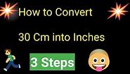 30 Cm to Inches||How to Convert 30 Cm to Inches