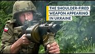 The revolver-style grenade launcher on the Ukraine frontline