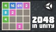Create 2048 in Unity - Learn how to make a grid game