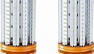 1000W Equivalent LED Corn Bulb, Led Corn light bulbs 15000 Lumen 5000K Daylight White Lamp,E26/E39 Medium Mogul Base,2-Pack 100W Large Area Lights For Outdoor Indoor Garage Warehouse High Bay Lighting
